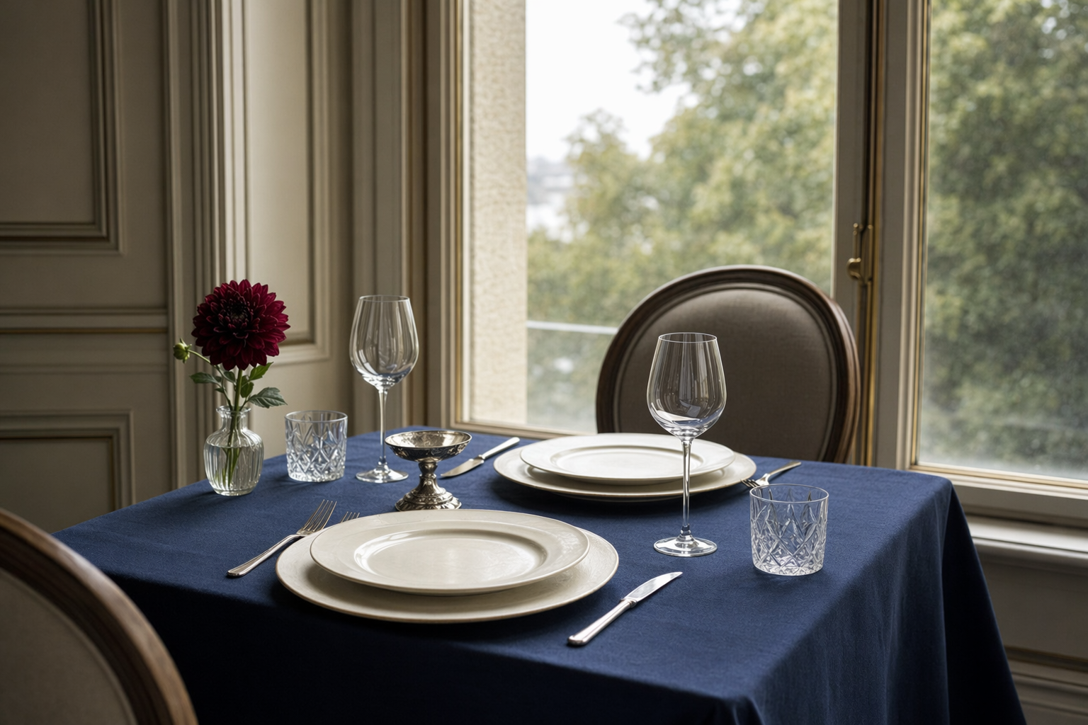 Quiet Formal Lunch table setting