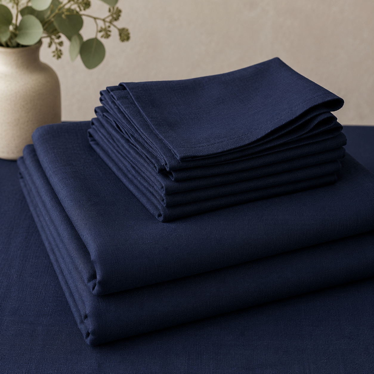Ink Navy Table Linen