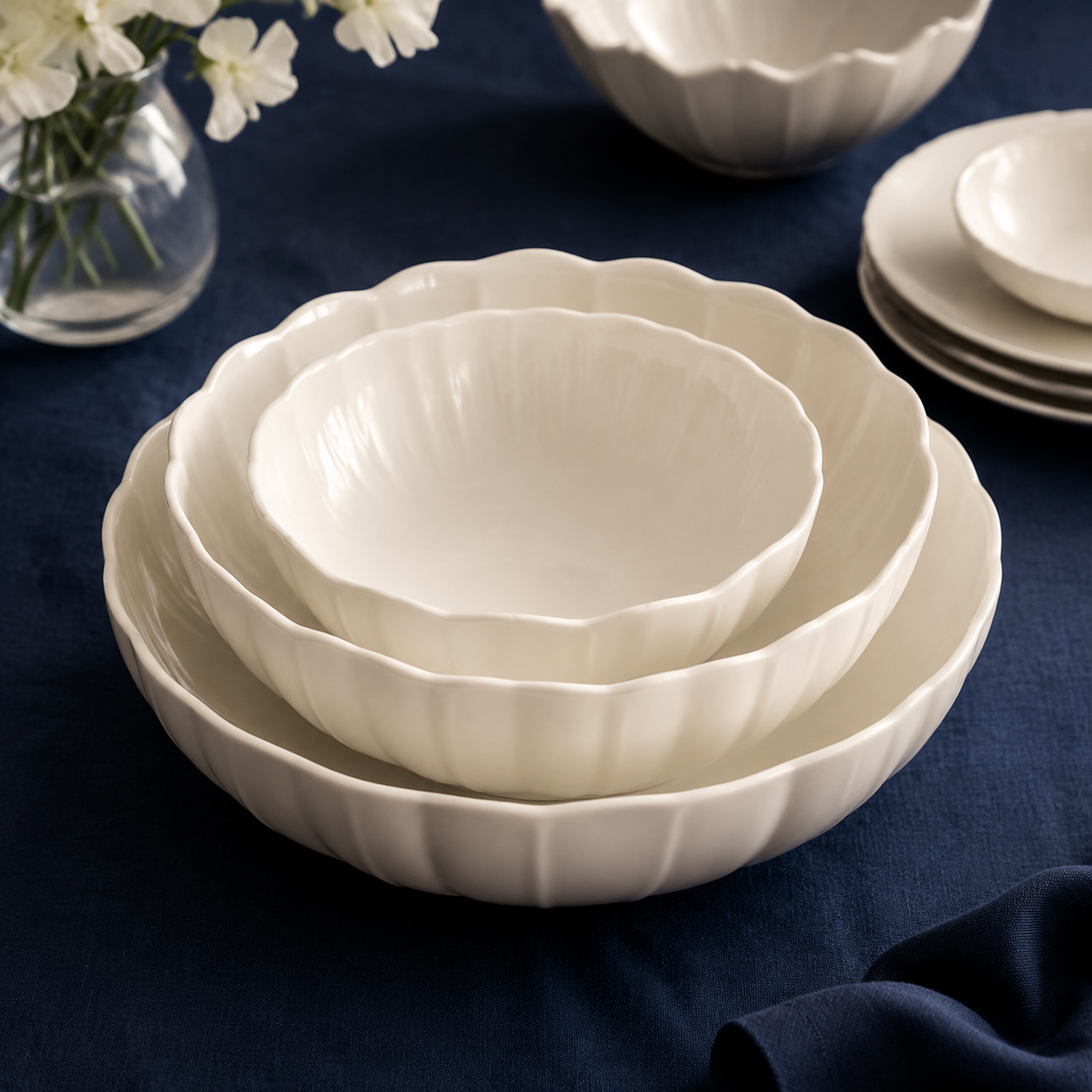 Porcelain Serving Bowls