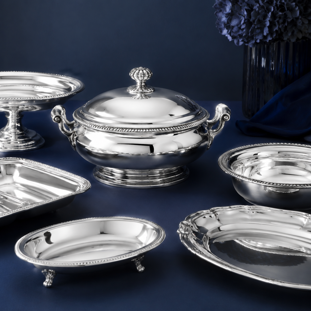 Silver-tone Serveware